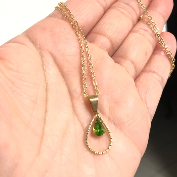 14k Gold plated earrings,charm & necklace - Picture 3 of 4